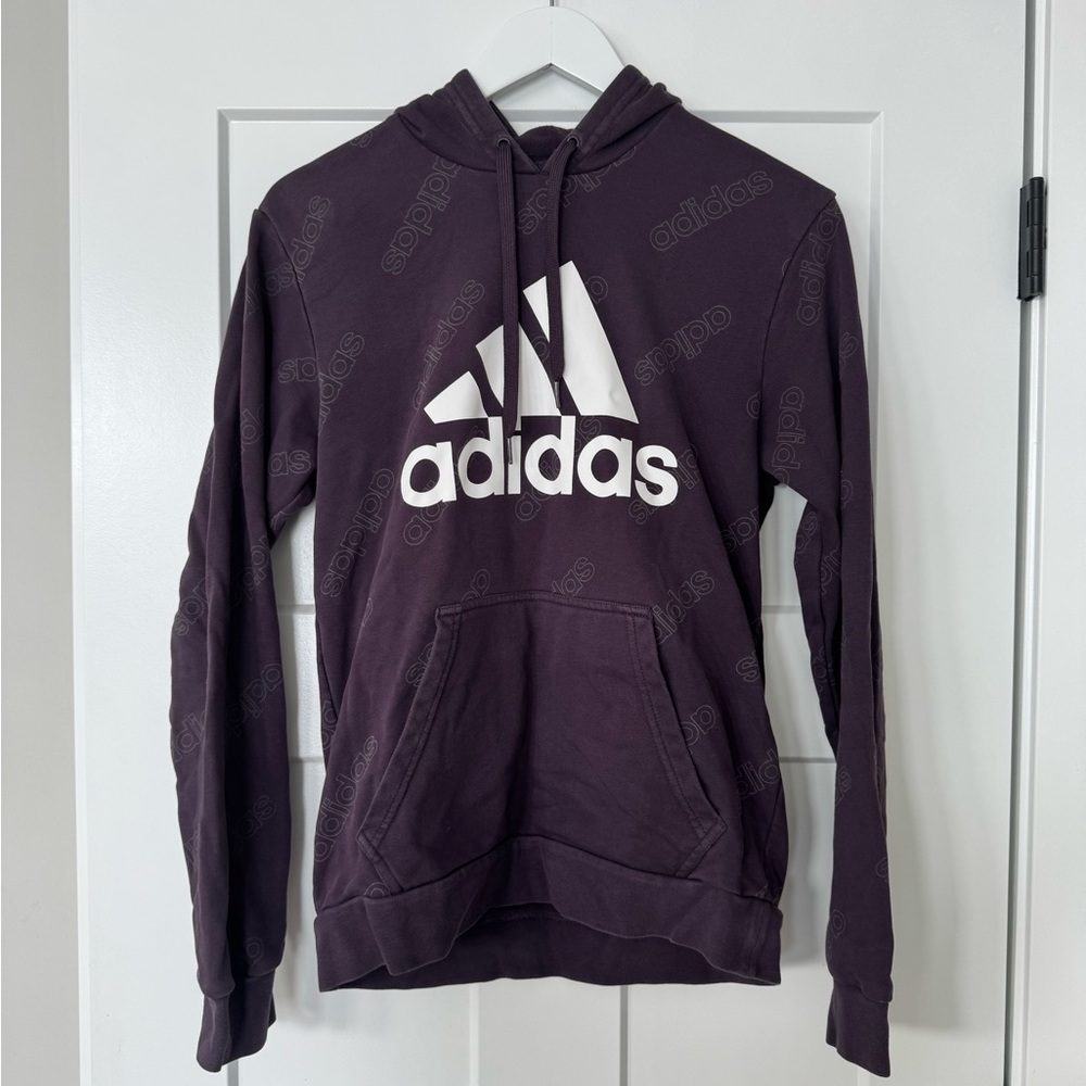 Adidas Women’s Purple Hoodie Sweatershirt